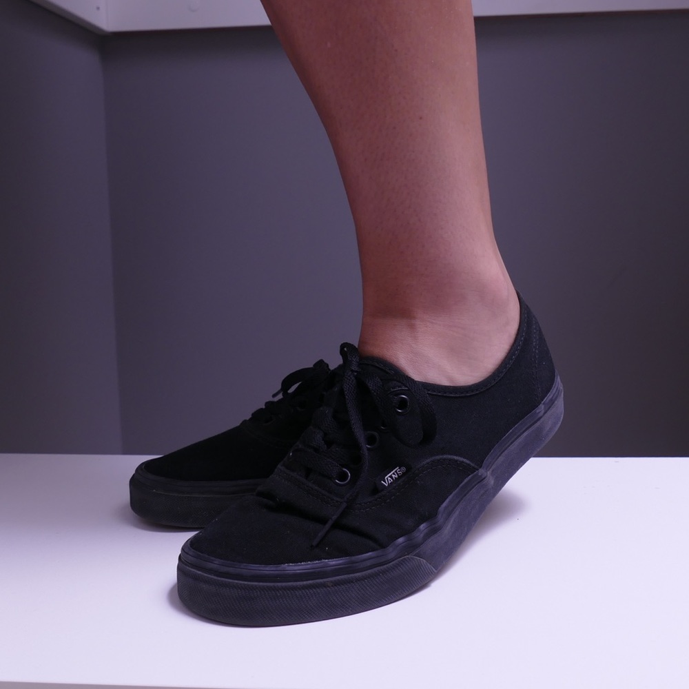 All Black Classic Vans